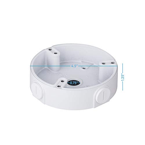Amcrest AMCPFA136 Water-Proof Junction Box for Dome Cameras, Compatible w/ IP5M-D1188EW-28MM, IP8M-2493EW-V2, IP8M-2693EW-AI, IP8M-VT2879EW-AI - Image 2