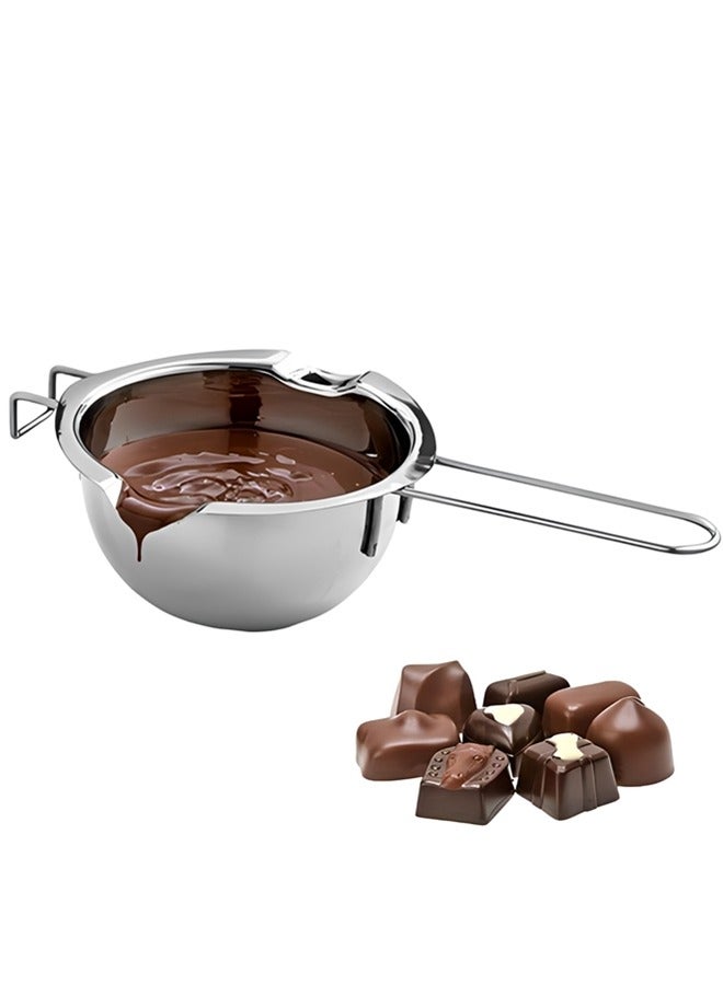 Stainless Steel Double Pot,kitchen Melting Pot Baking Tools,304 Chocolate Melting Pot For Melting Chocolate,er,cheese, Caramel And Candy (600ml,3 Cup Capacity,20oz) - Image 1