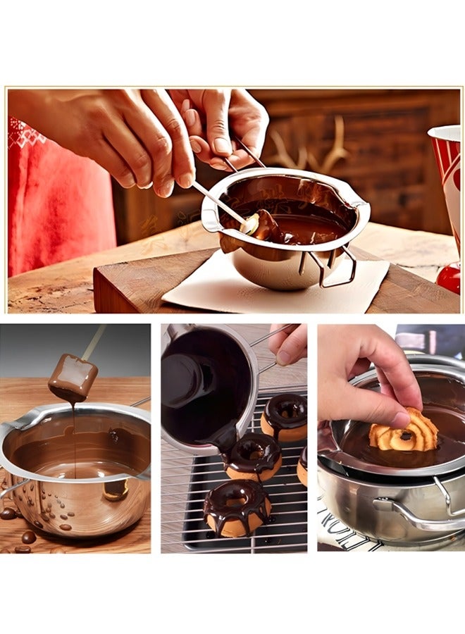 Stainless Steel Double Pot,kitchen Melting Pot Baking Tools,304 Chocolate Melting Pot For Melting Chocolate,er,cheese, Caramel And Candy (600ml,3 Cup Capacity,20oz) - Image 5