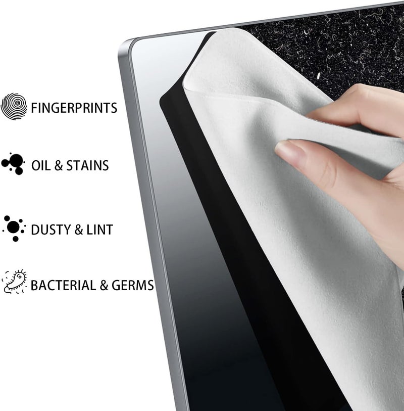 Meyaar Screen Keyboard Imprint Protection Microfiber Liner and Cleaning Cloth 15" Compatible with MacBook Pro 16" & Most 16" (Pack of 2, for 16" Macbooks) - Image 3