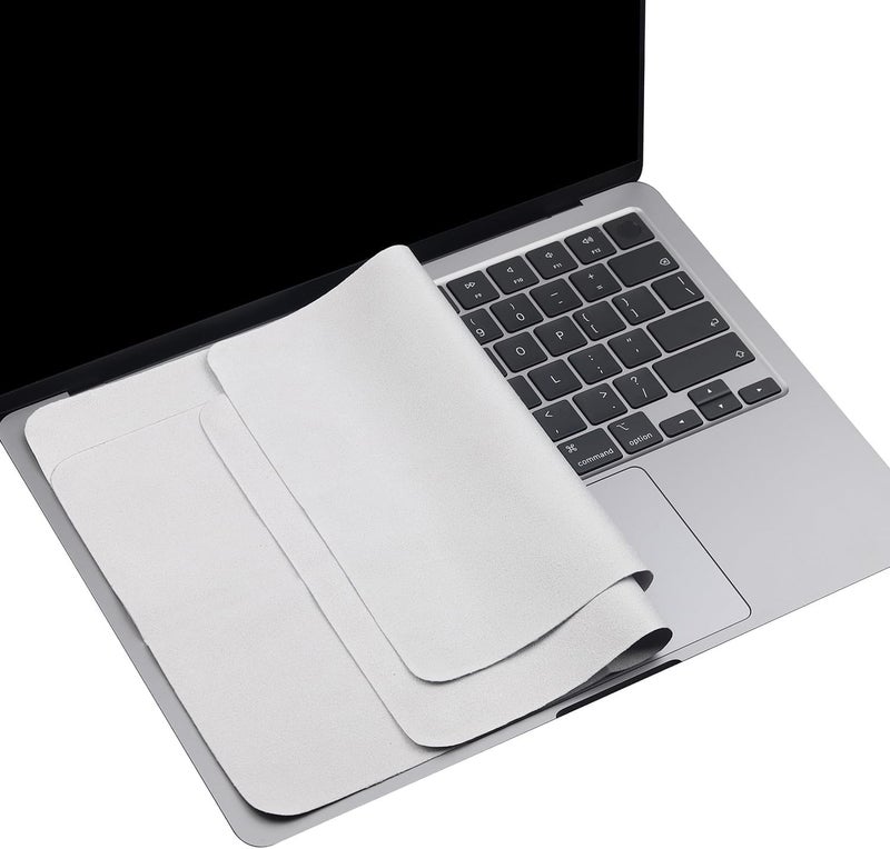 Meyaar Screen Keyboard Imprint Protection Microfiber Liner and Cleaning Cloth 15" Compatible with MacBook Pro 16" & Most 16" (Pack of 2, for 16" Macbooks) - Image 1