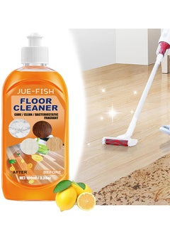 JUE-FISH Floor Cleaner - Momeng Hardwood Floor Cleaner Orange - Floor Cleaner Liquid Momeng - Powerful Decontamination Floor Cleaner - Multipurpose Cleaning Concentrate - Polishing Brightening Tile Cleaner 100ML  - Image 1