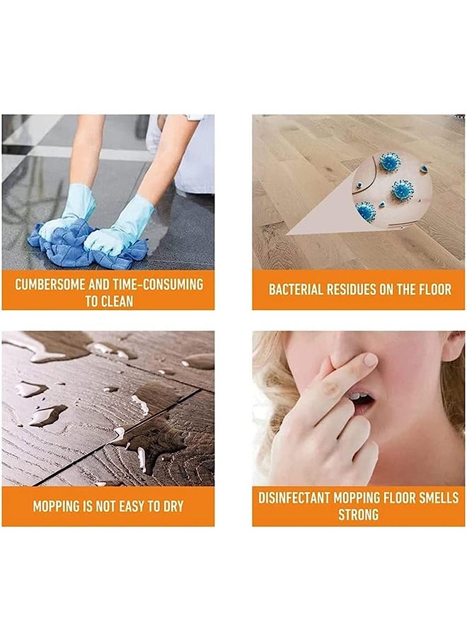 JUE-FISH Floor Cleaner - Momeng Hardwood Floor Cleaner Orange - Floor Cleaner Liquid Momeng - Powerful Decontamination Floor Cleaner - Multipurpose Cleaning Concentrate - Polishing Brightening Tile Cleaner 100ML  - Image 5