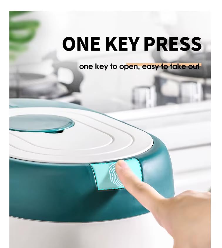 GNEY 5KG M Airtight Rice Storage Container with One-Touch Lid | Moisture-Proof Grain & Cereal Storage Box | Insect-Proof Food Dispenser with Measuring Cup for Rice, Flour, Pulses & Pet Food - Image 5