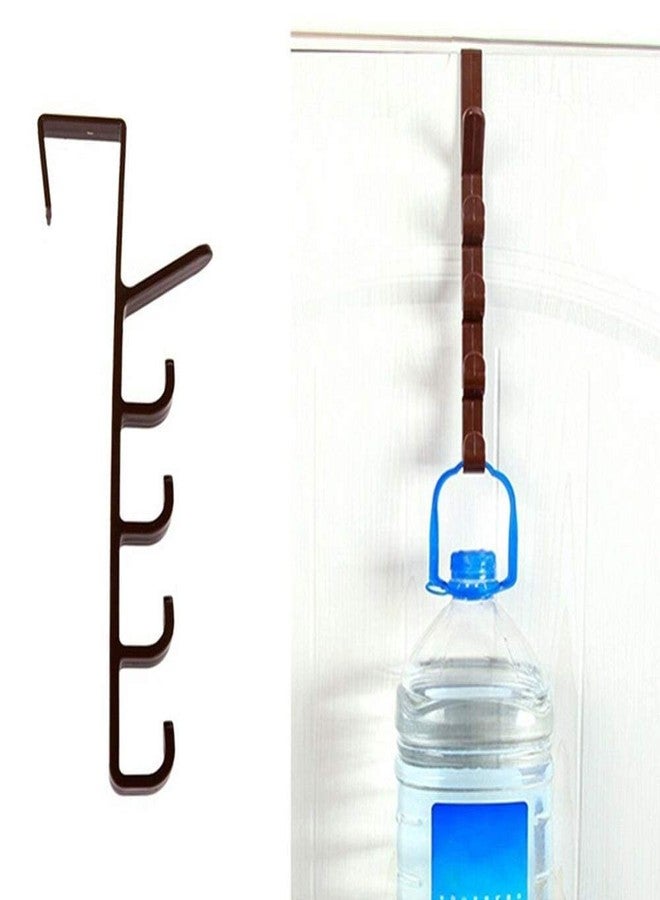 BIRZAR Plastic Over The Door Hooks Hanging Rack Wall Hanger Hooks Multifunctional 5 Level Over The Door Hooks for Hanging Towel Hat Clothes Wall Hook Over Door Hanger (4) - Image 4