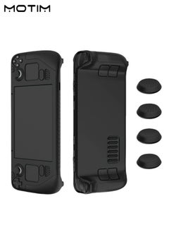 Motim Protective Case for Steam Deck, Thickening Silicone Protective Grip Cover with Shock Absorption, Soft Cover Skin Shell, Non-Slip and Anti Scratch Design, Black  - Image 1