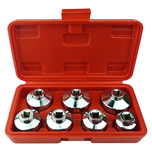 Shonee Oil Filter Socket Set, Oil Filter Wrench Set includes 24mm,27mm,29mm,30mm,32mm,36mm,38mm,7-Piece Filter Tool Kit for Mercedes Benz,VW,BMW etc. - Image 5