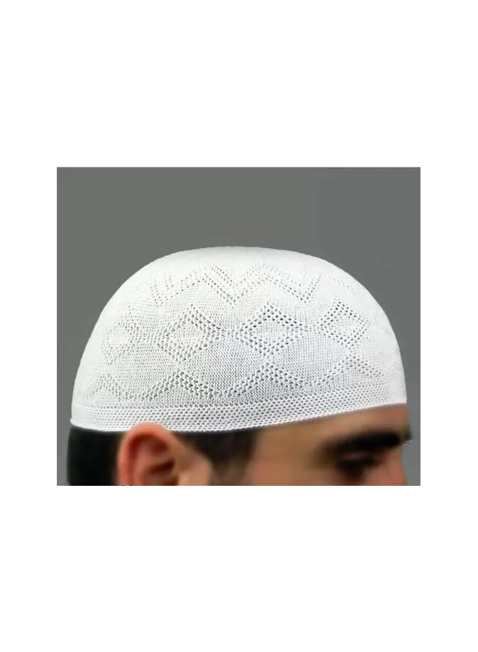 santarms قبعة الصلاة الإسلامية الكوفية للرجال والفتيان المسلمين  - Image 2