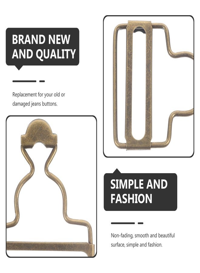 ARTIBETTER Overall Buckles Bib Pants Suspenders Adjustable Buckle Slider Bronze - Image 5