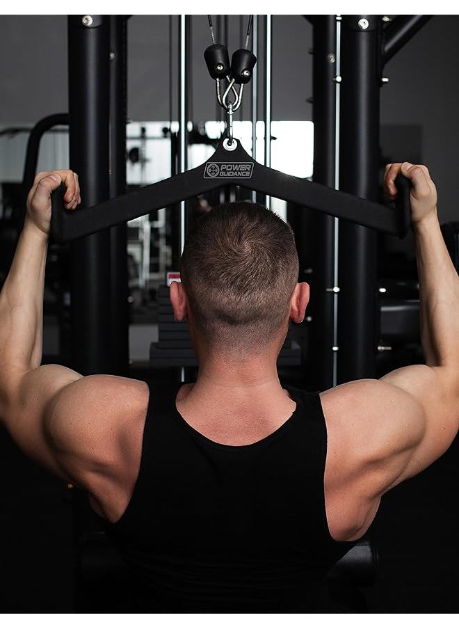 Lat Pulldown Attachments, Pull Down Bar With Ergonomic Handle, Cable Machine Attachments For More Effective And Less Fatigued Grip