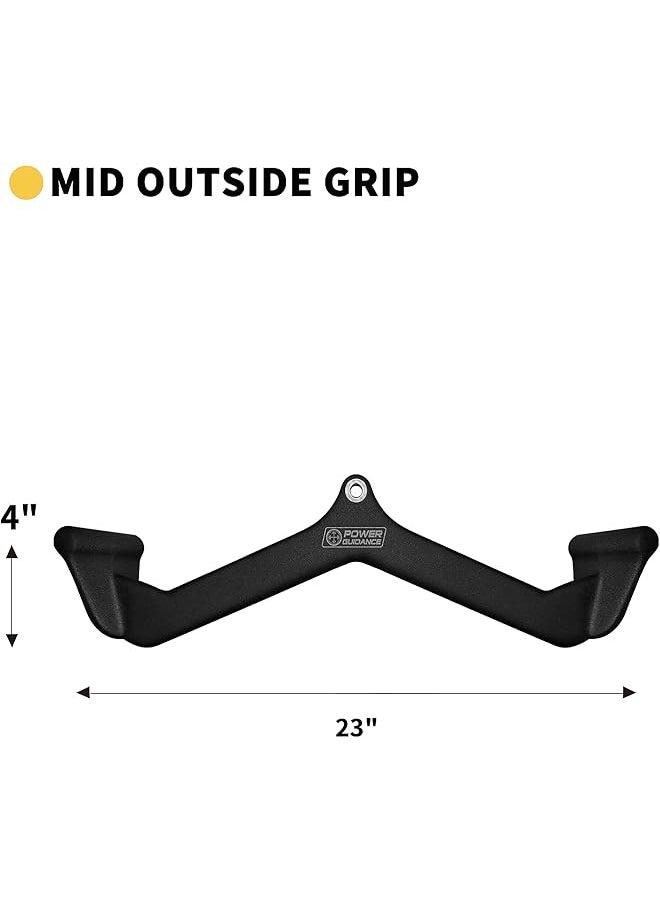 Lat Pulldown Attachments, Pull Down Bar With Ergonomic Handle, Cable Machine Attachments For More Effective And Less Fatigued Grip