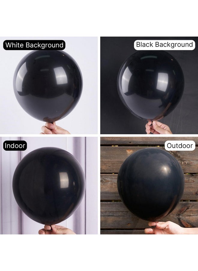 PartyWoo Black Balloons, 140 Pcs Matte Black Balloons Different Sizes Pack Of 18 Inch 12 Inch 10 Inch 5 Inch Black Balloons For Balloon Garland Balloon Arch As Birthday Party Decorations, Black-Y18  - Image 3