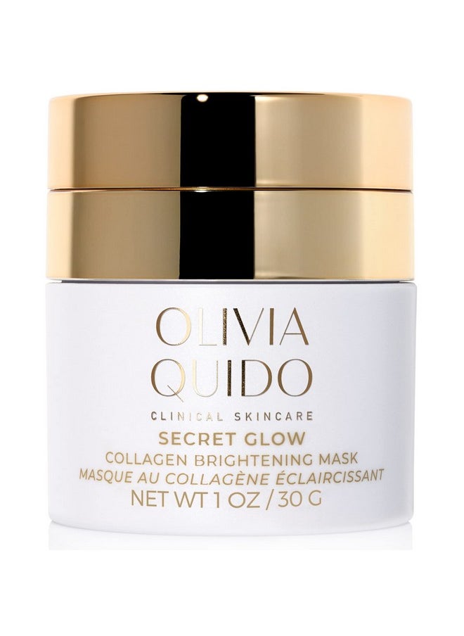 OLIVIA QUIDO - Clinical Skin Care Secret Glow Antiaging Collagen White Mask Brightening Night Cream For Face And Neck Intense Brightening Glutathione Formula Smoothens For Dewy & Glowing Complexion - Image 1