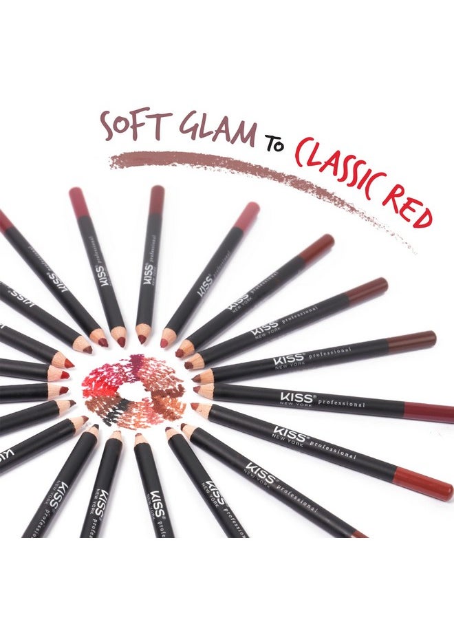 kiss new york KISS New York Professional Slim Lip Pencil, Creamy Soft Lip Liner, Smooth Long-Lasting Rich Lip Color, Natural Lip Makeup, Water-Resistant Lip Crayon (Mauve)  - Image 5