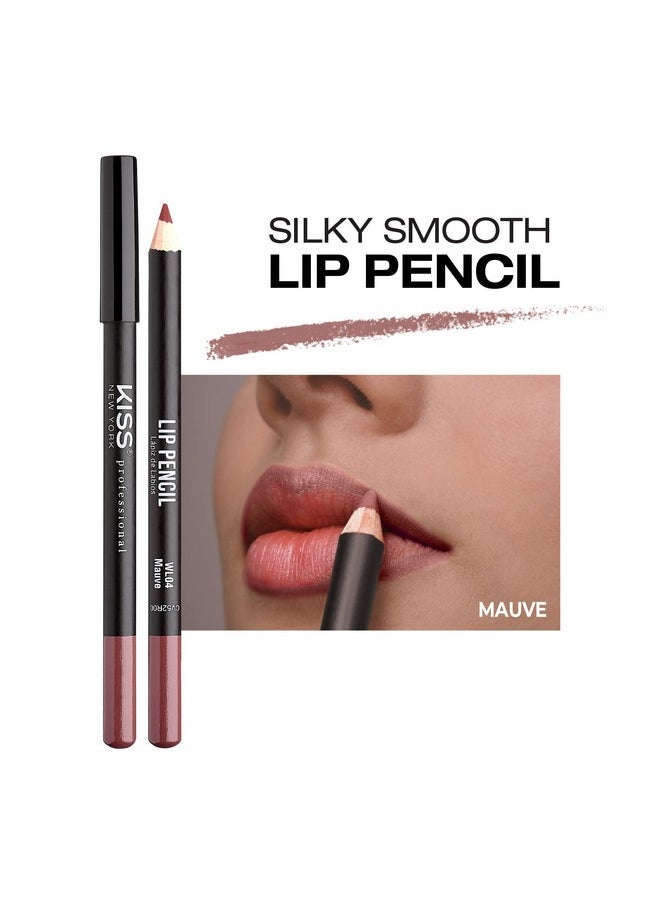kiss new york KISS New York Professional Slim Lip Pencil, Creamy Soft Lip Liner, Smooth Long-Lasting Rich Lip Color, Natural Lip Makeup, Water-Resistant Lip Crayon (Mauve)  - Image 3