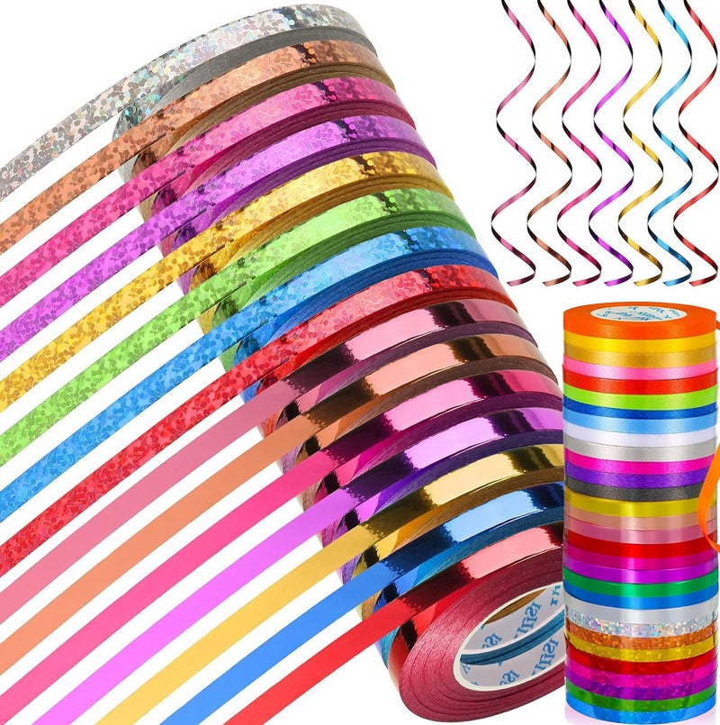 Diy Crafts 15111 8mm Glitter Terylene Ribbon Zig Zag Ric Rac Lace Ribbon Party Decoration Diy Patchwork Crafts, Pack of 120 Mtr 30x4, Mix (Multicolor) - Image 1