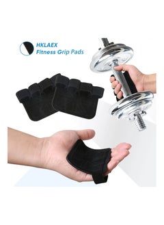 Excefore Fitness Gym Grip Pads for Weightlifting Powerlifting Cross Training Exercise Deadlift4 Finger Loop Gym Workout Gloves for Men & Women The Gripper Palm Protection  - Image 3