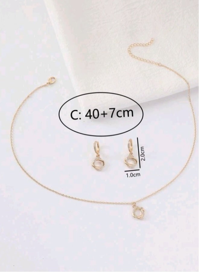 Luxury Jewellery Set For  Women Inlaid With Zirconia - Image 3