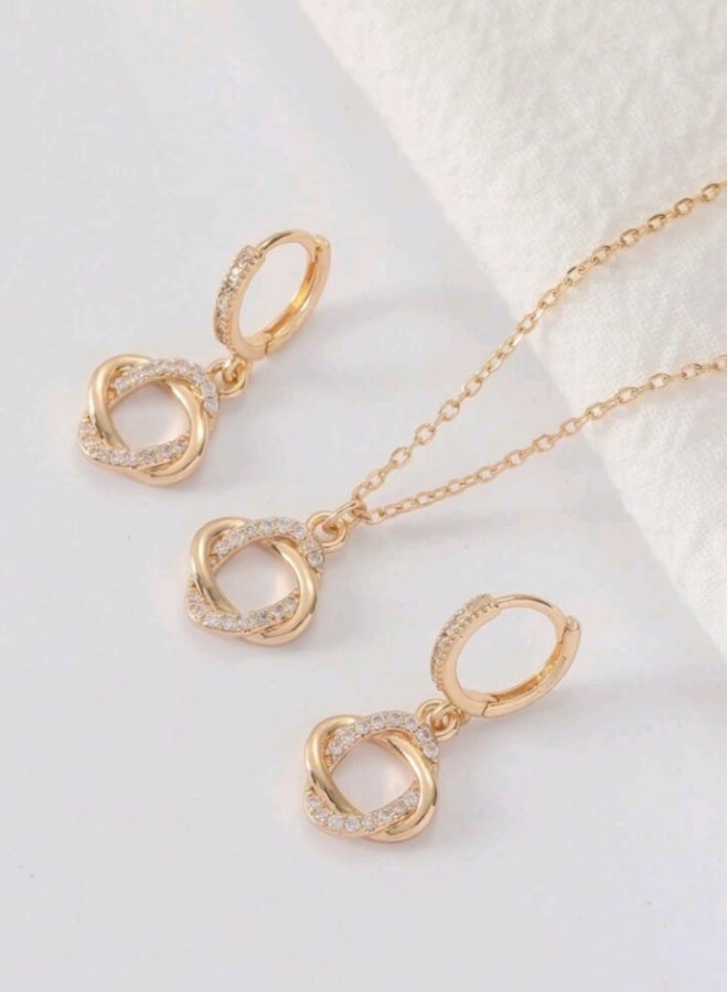 Luxury Jewellery Set For  Women Inlaid With Zirconia - Image 2