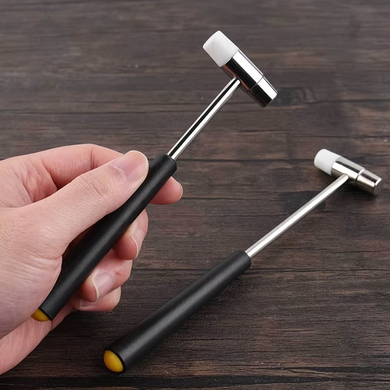 2pcs Black Multi Purpose Double Head Jewelry Hammer Mini Portable Watch Repair Woodworking Leather Craft Tool - Image 4