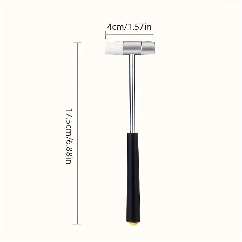 2pcs Black Multi Purpose Double Head Jewelry Hammer Mini Portable Watch Repair Woodworking Leather Craft Tool - Image 3