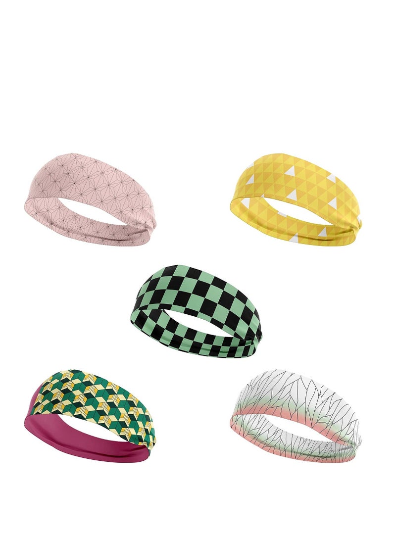 Loquat Headband Anime Elastic Bandanas Head Wrap Hair Accessories Cosplay Daily Wear - Image 1