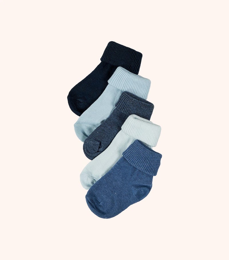 Plain Turn Over Socks