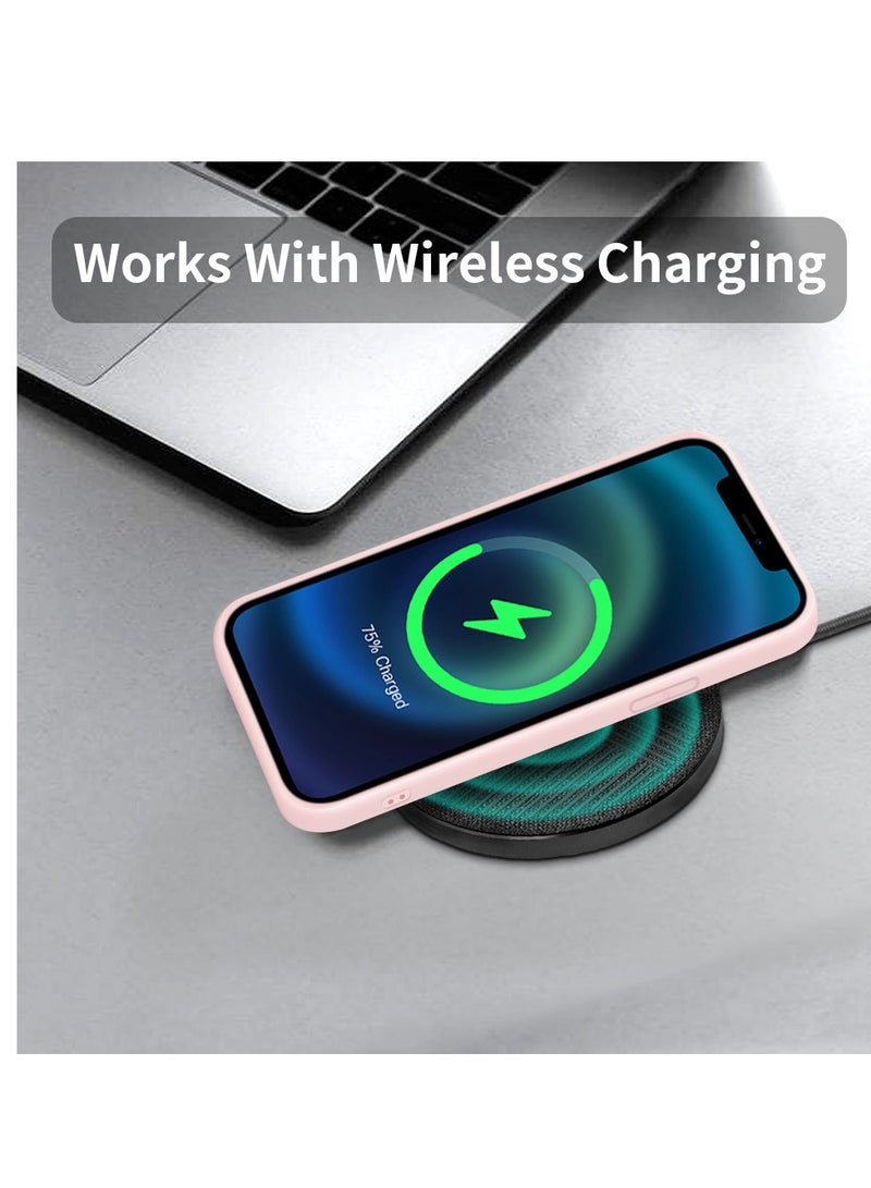 INFOSUN Compatible with apple iPhone 12 Pro Full Coverage for Protective Case, Ultra Slim Soft Silicone Gel TPU Cover, Matte Surface Ultra-Thin Case, for iPhone 12 Pro (Pink) - Image 4