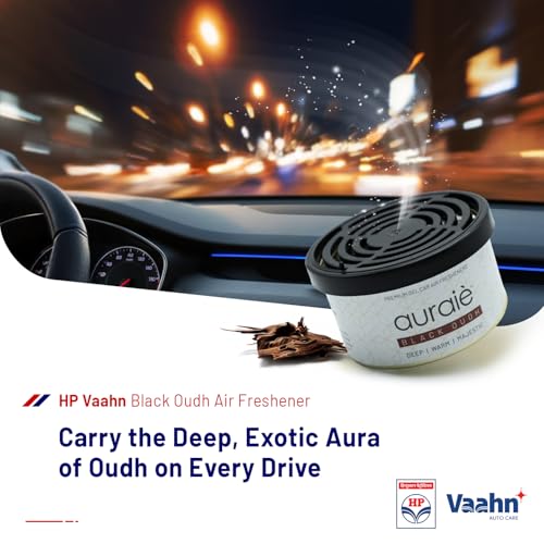 HP Vaahn Black Oudh Air Freshener for Dashboard & Car Interior | Gel Based Car Perfumes | Deodorizer for Dashboards & Vents | Premium Auto Interior Fragrance | Long-Lasting & Refreshing Fragrance - Image 2