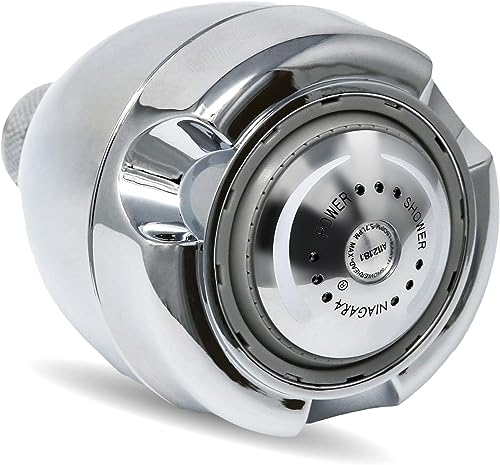Niagara Conservation N2915CH Earth Spa 3-Spray with 1.5 GPM 2.7-in. Wall Mount Adjustable Fixed Shower Head in Chrome, 1-Pack | Bathroom Shower Head Sprayer with Pressure Compensation Technology - Image 1