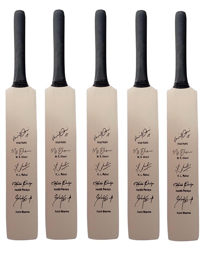 Frixan Miniature Bat Indian Cricketer Printed Autograph Pack of 5 (Not Original) for Show Piece and Gift Purpose Souvenir Bat (They Can't be Used for Paying Cricket) - Image 1