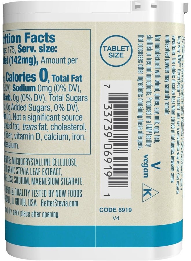 now Foods Better Stevia Instant Tabs (175 Tablets) 