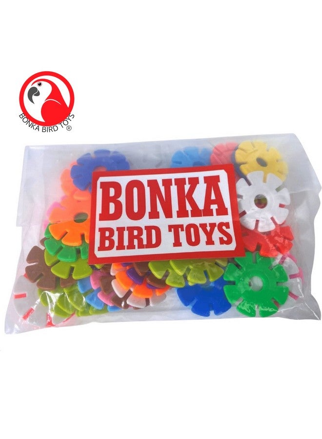 Bonka Bird Toys Bonka Bird Toys 3839 Round Snowflakes Bird Toys, Pack 50, 1" Diameter - Image 4