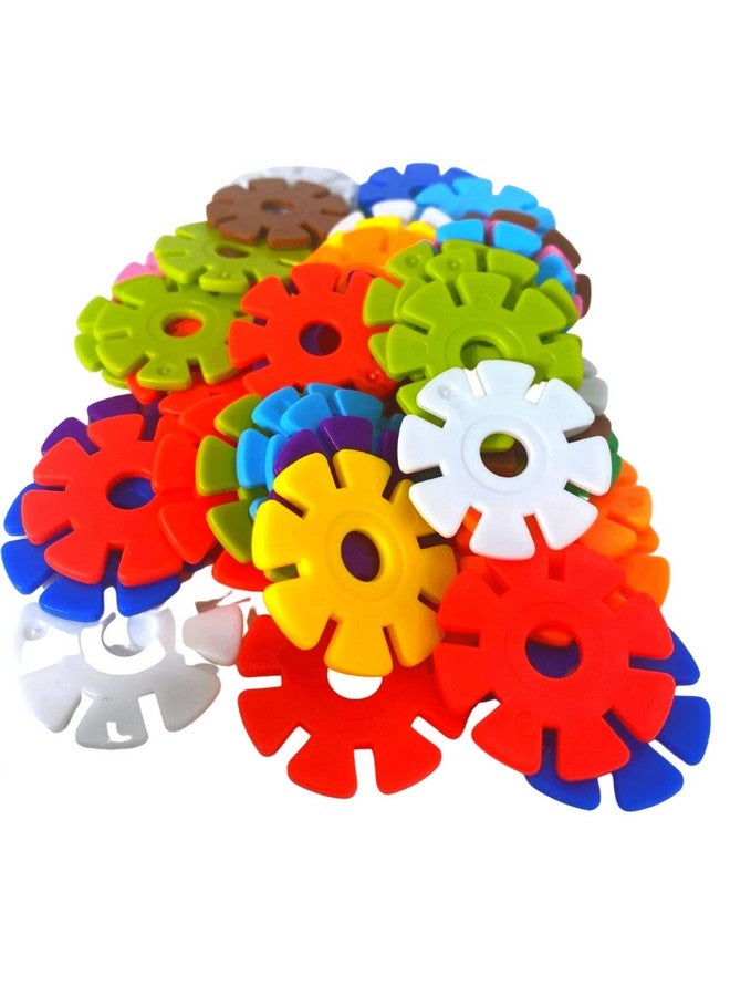 Bonka Bird Toys Bonka Bird Toys 3839 Round Snowflakes Bird Toys, Pack 50, 1" Diameter - Image 1