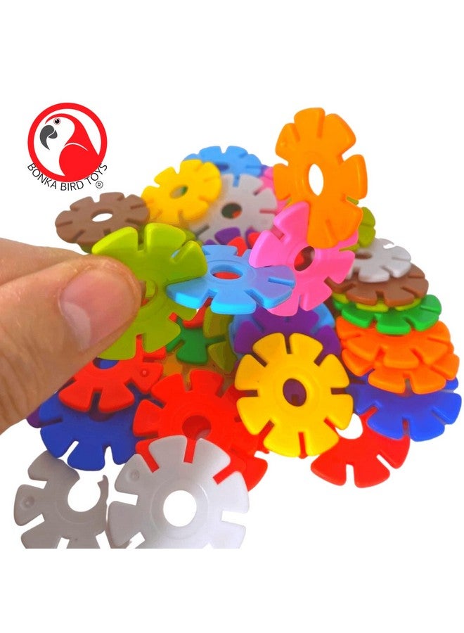 Bonka Bird Toys Bonka Bird Toys 3839 Round Snowflakes Bird Toys, Pack 50, 1" Diameter - Image 2