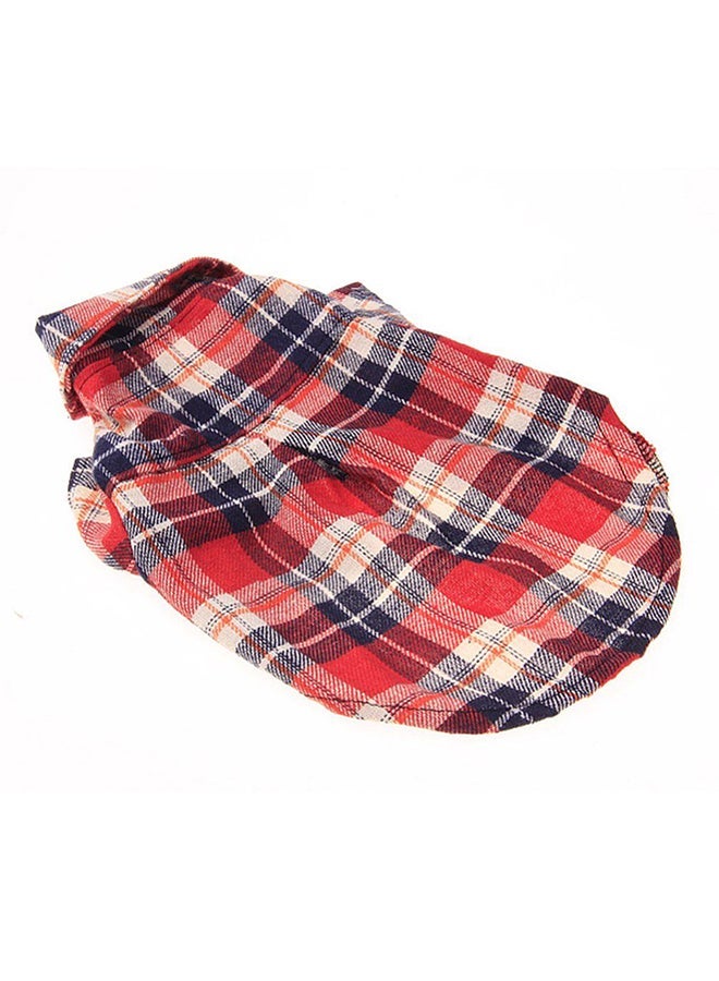 إسكدنيا Summer Fashionable Plaid Tops Red Smallyard - Image 3