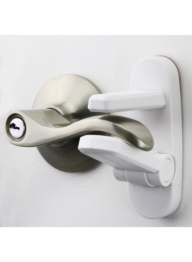 Wappa Baby Door Lever Lock (1 Pack) Prevents Toddlers From Opening Doors. 3.25" L * 1.5" W * 4.5" H Easy One Hand Operation For Adults. Durable Abs With 3M Adhesive Backing. Simple Install, No Tools Needed. - Image 1