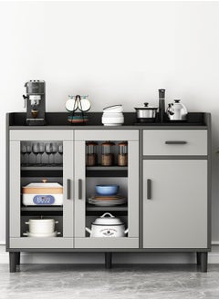 AGD Kitchen Storage Cabinet, Freestanding Storage Sideboard, Modern Coffee Corner for Dining Room, Functional Cabinet for Living Room and Office  - Image 5