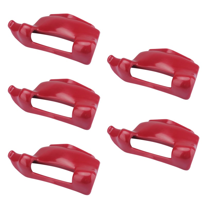 Earthtec Replacement for HunterTire Machine Duck HeadTCR343 MountDemount Ducks Tool Fits for Hunter and Manual Harbor Freight Tire Changers 2216752 TC 250 TC 300 TC325 Nylon Plastic5Pack Red