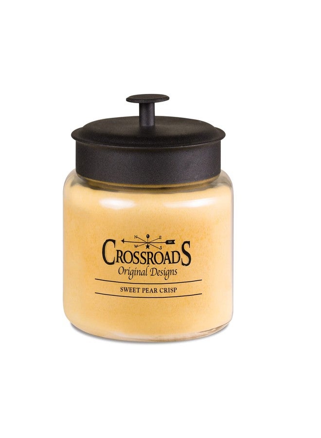 Crossroads Sweet Pear Crisp Jar Candle, 48-Ounce, Paraffin Wax - Image 1
