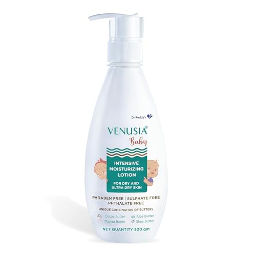 VENUSIA Dr. Reddy's Baby Intensive Moisturizing Lotion | Safe, Hydrating and Gentle | Goodness of Shea, Aloe, Cocoa and Mango Butter | Soothes Baby Skin | 300g - Image 1