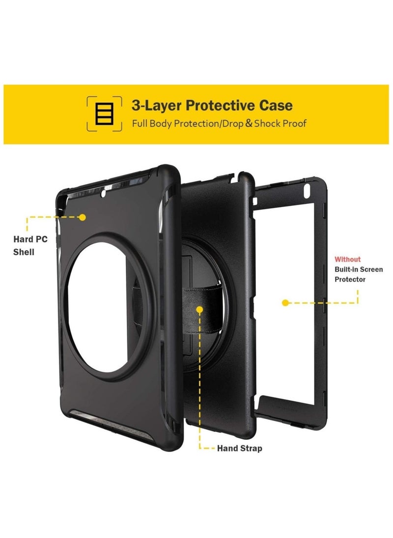Rugged Case for Apple iPad 9.7 Inch (A1822/A1823, 2017) – Shockproof, Impact Resistant Full Body Protective Cover with Kickstand – Kid-Friendly iPad Case - Image 4