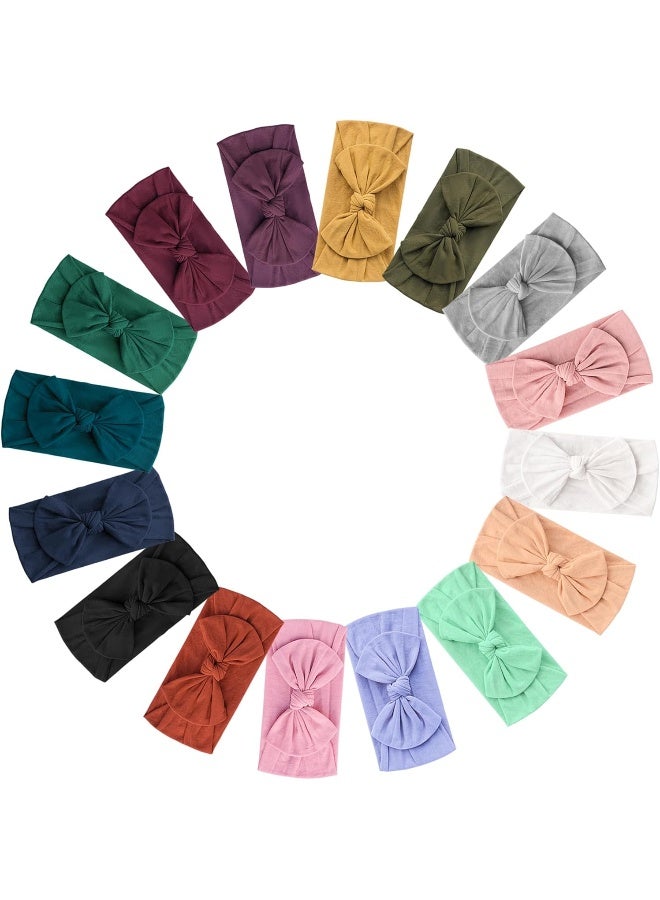 Prohouse Prohouse 16PCS Baby Nylon Headbands Hairbands Hair Bow Elastics for Baby Girls Newborn Infant Toddlers Kids  - Image 1