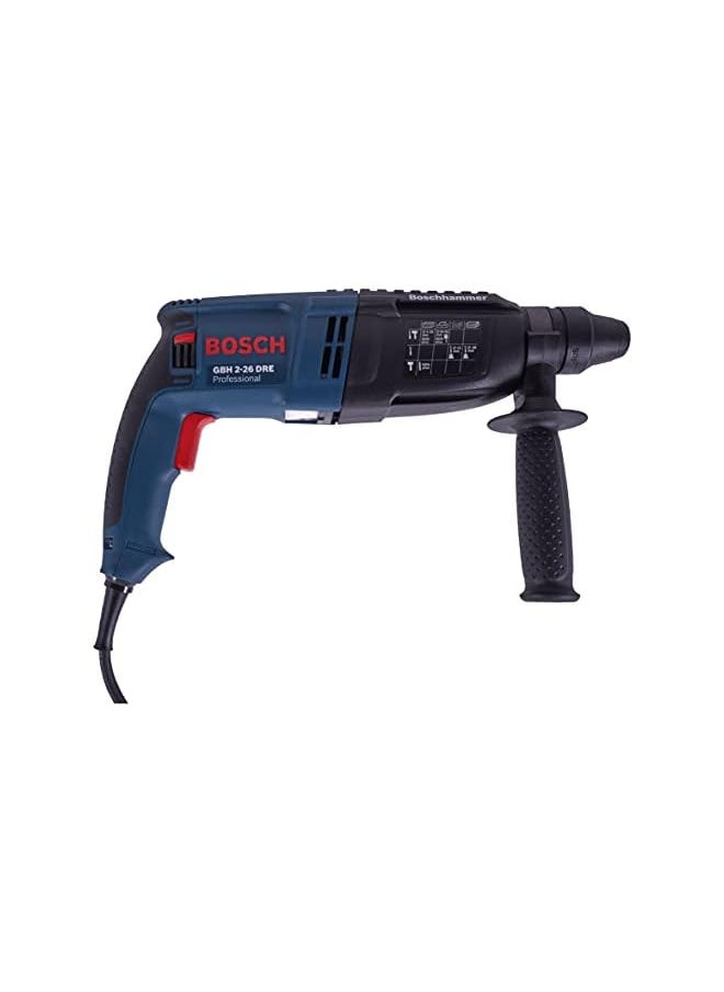 BOSCH - Gbh 2 26 Dre Rotary Hammer With Sds Plus All Rounder For Daily Use Superior Drilling Rate In The 2 Kg Hammer Class Impact Stop For Drilling In Wood And Steel - Image 1