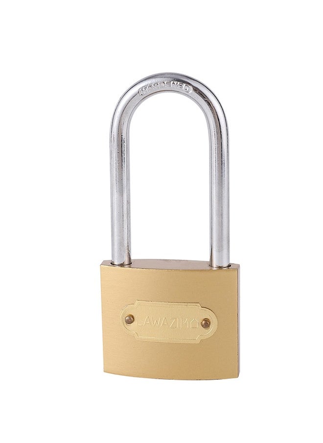 LAWAZIM Brass Padlock | Weatherproof Padlock with Keys for Travel Bags, File Cabinet Lock, Backpack, Suitcase, School Gym Locker, Toolbox  - Image 2