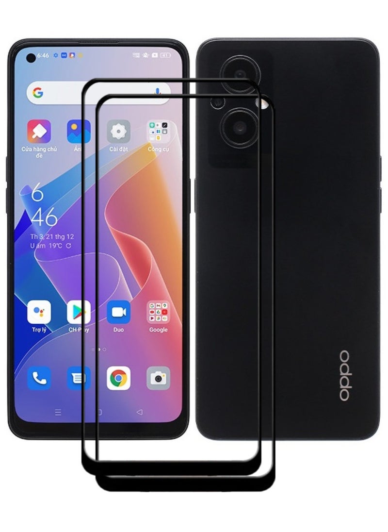 ACLIX 2 Pieces Antistatic ESD Dustproof Premium Quality High Definition Tempered Glass Screen Protector Designed For Oppo Reno7 Z 5G - Image 1