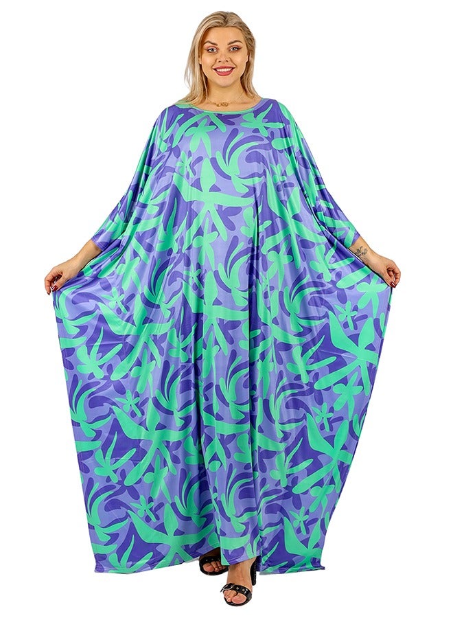 Zmurud Jersey Jalabiya- printed  - Image 1