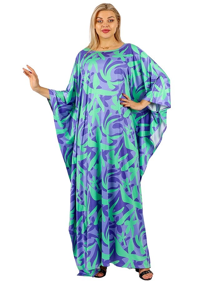 Zmurud Jersey Jalabiya- printed  - Image 2