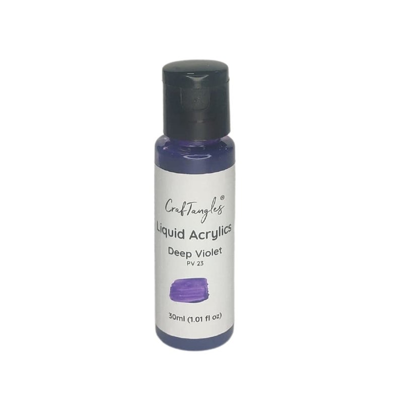 CrafTangles Liquid Acrylics/Acrylic Inks 30 ml - Deep Violet - Image 2