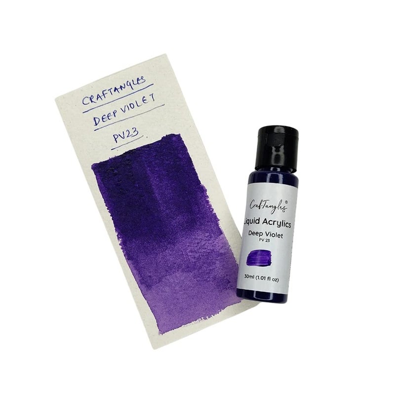 CrafTangles Liquid Acrylics/Acrylic Inks 30 ml - Deep Violet - Image 1